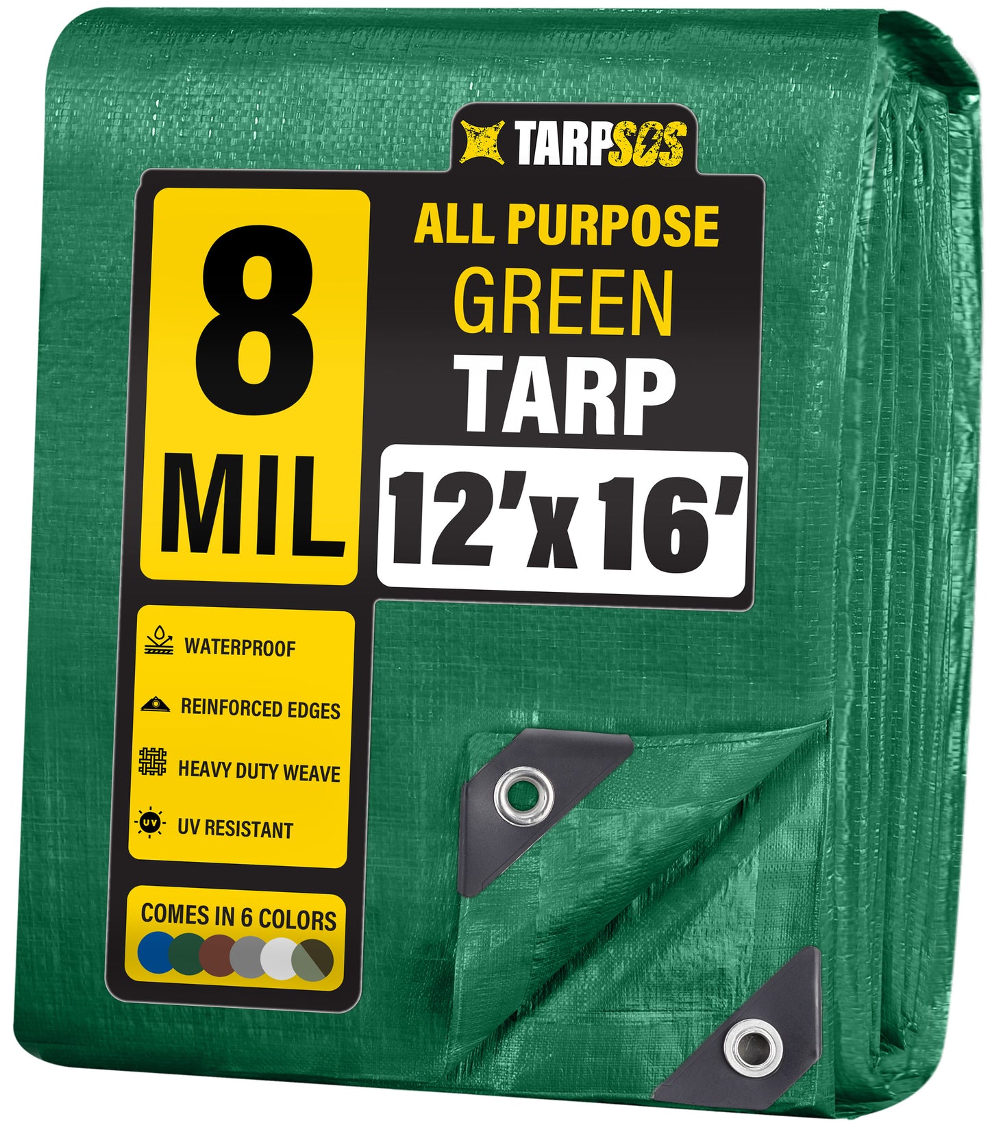 All Purpose Green Tarps, 8 Mil