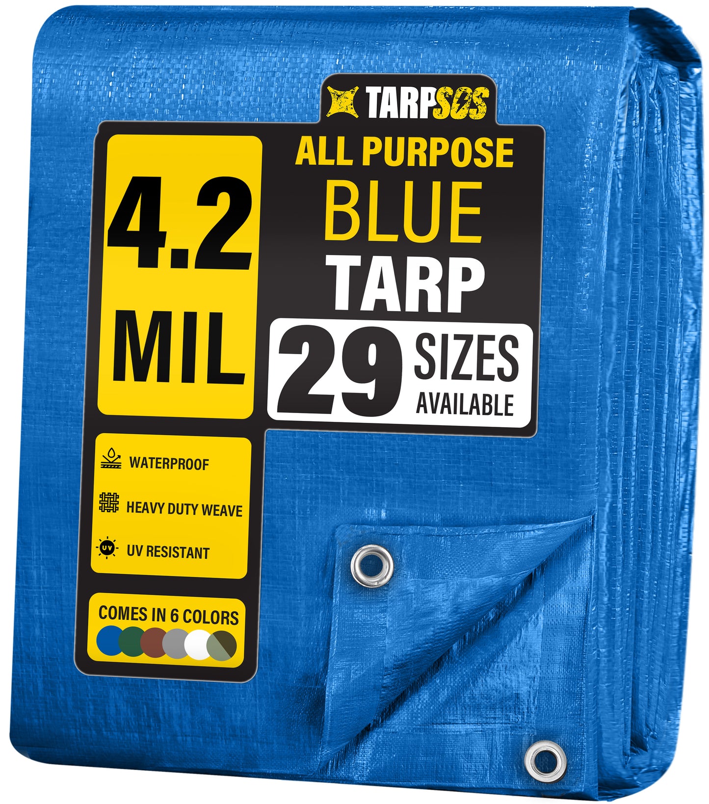 All Purpose Economy Blue Tarps, 4.2 Mil