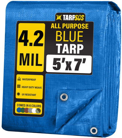 All Purpose Economy Blue Tarps, 4.2 Mil