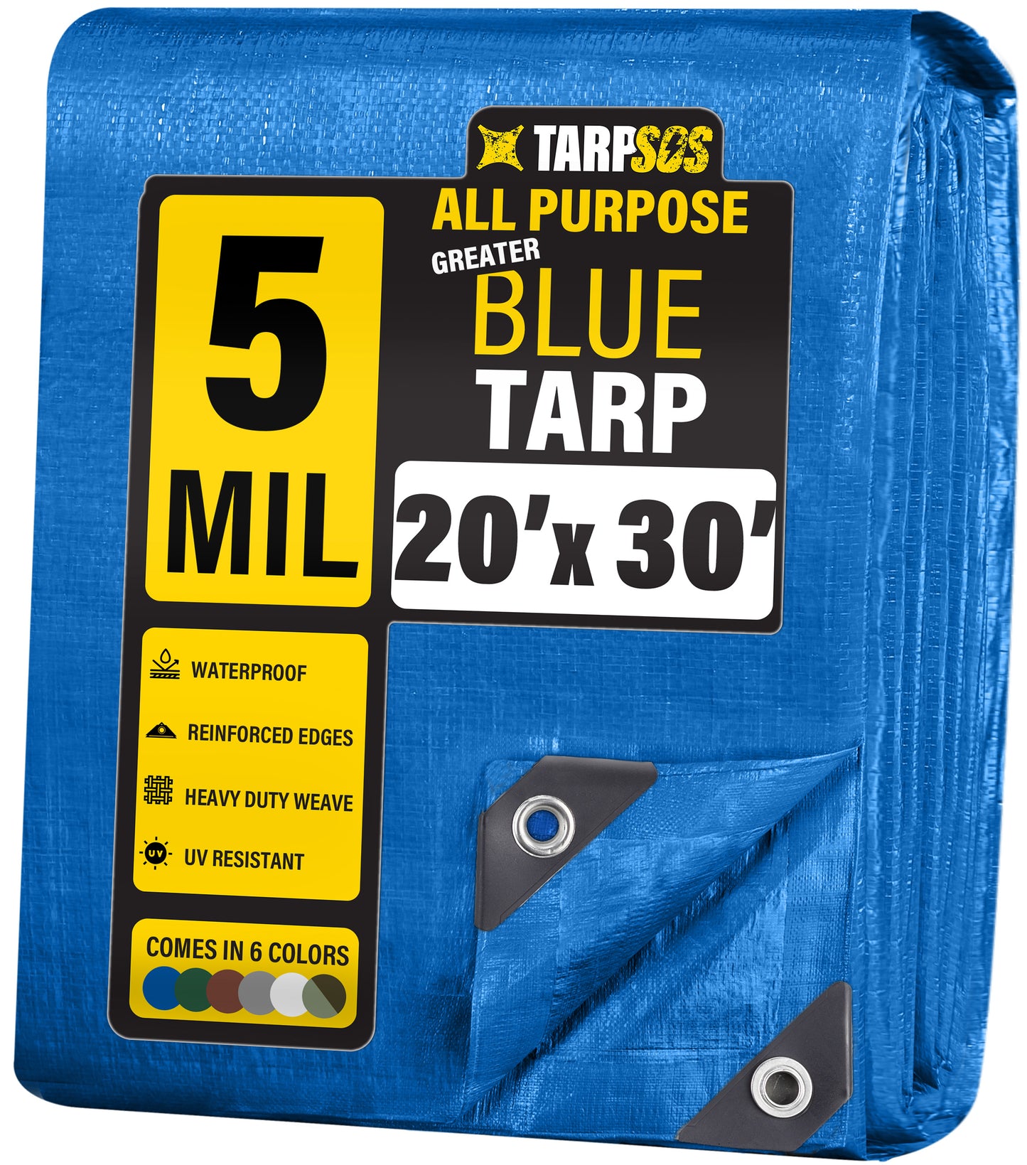 All Purpose Greater Blue Tarps, 5 Mil