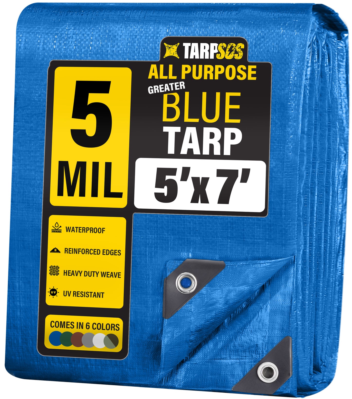 All Purpose Greater Blue Tarps, 5 Mil