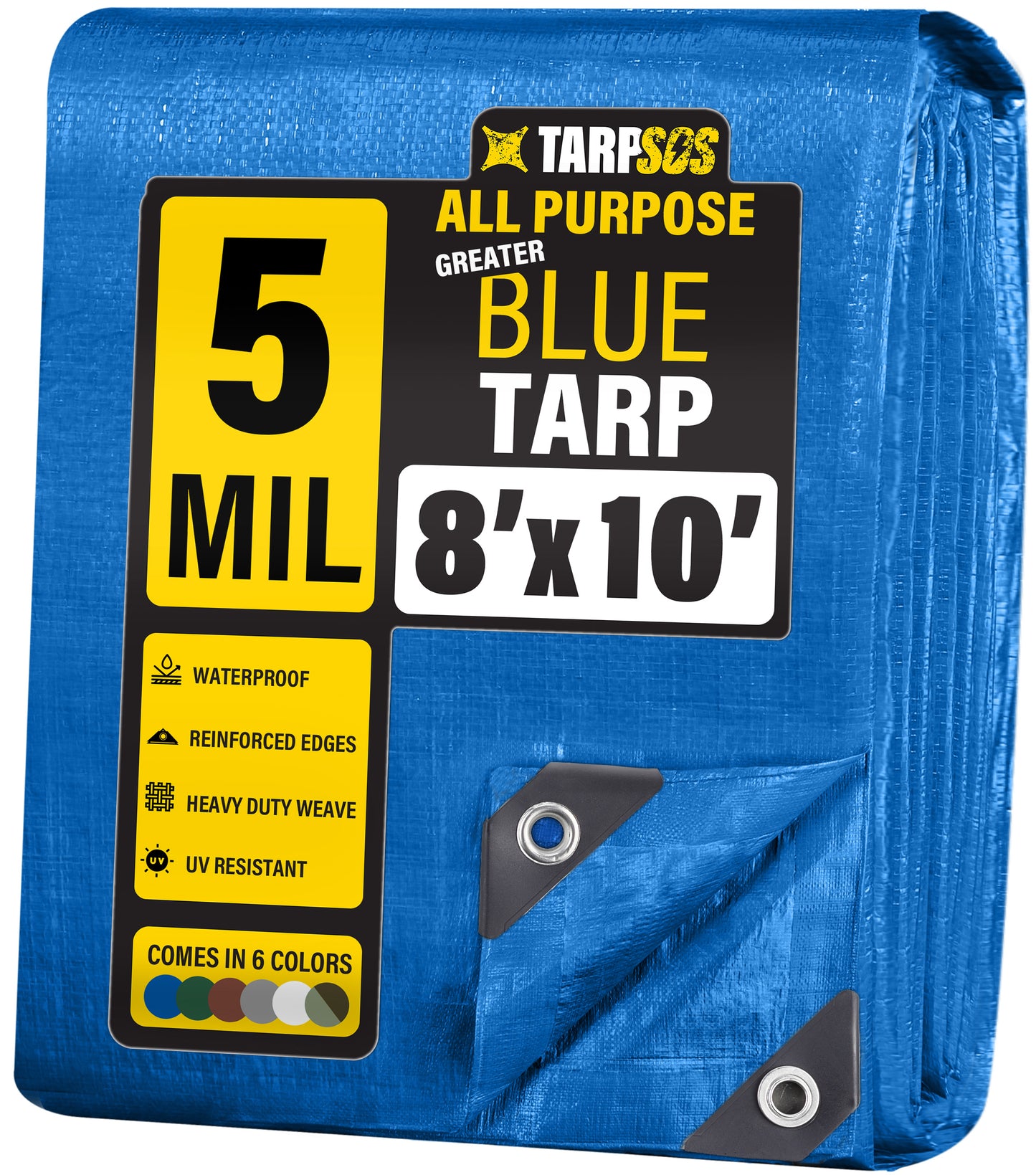 All Purpose Greater Blue Tarps, 5 Mil