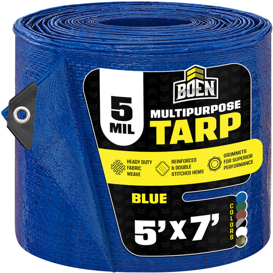 All Purpose Greater Blue Tarps, 5 Mil