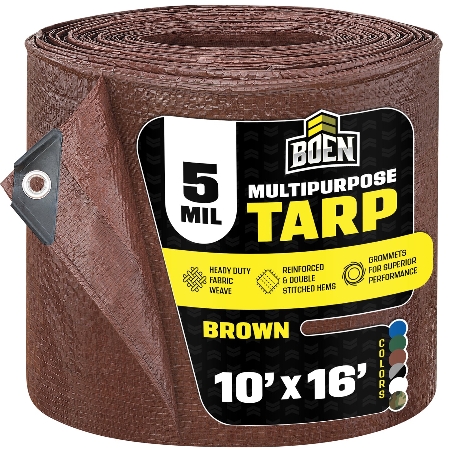 All Purpose Brown Tarps, 5 Mil