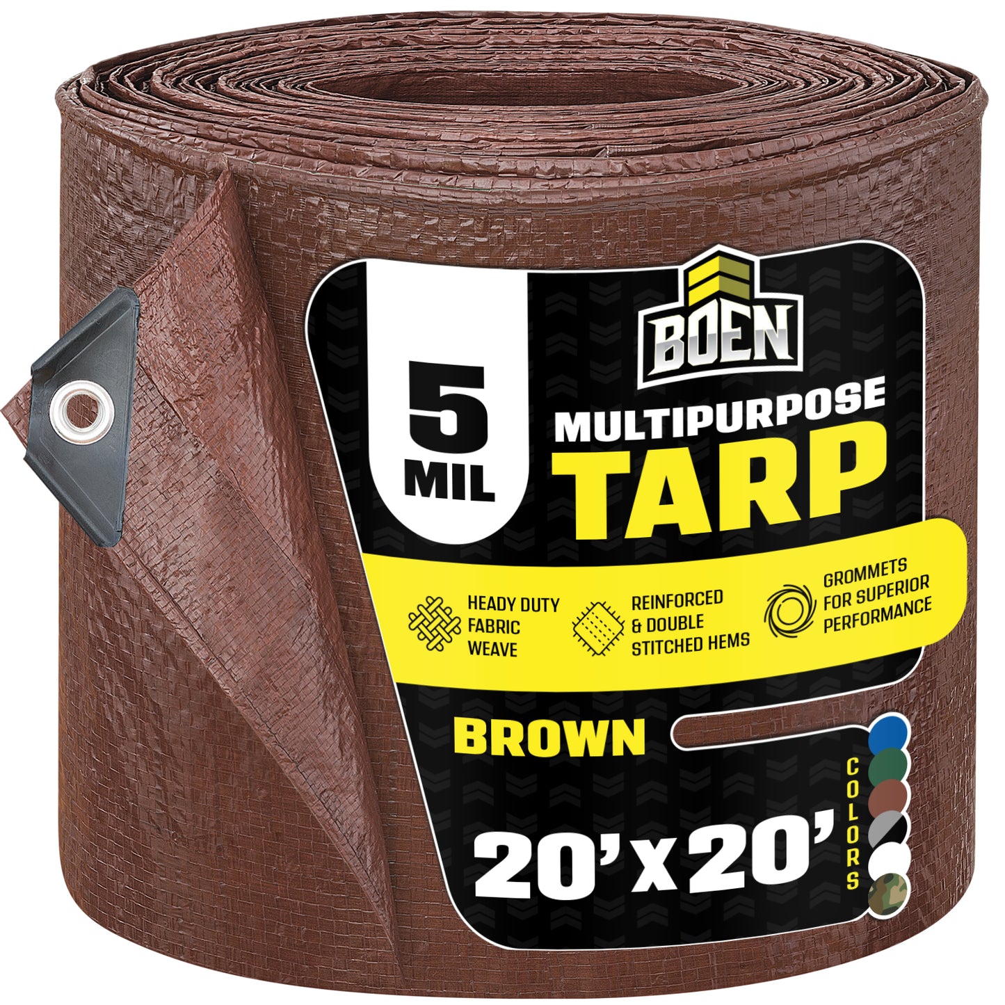 All Purpose Brown Tarps, 5 Mil
