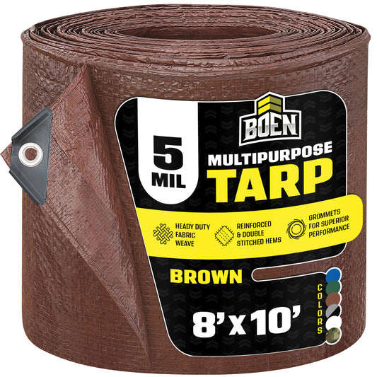 All Purpose Brown Tarps, 5 Mil