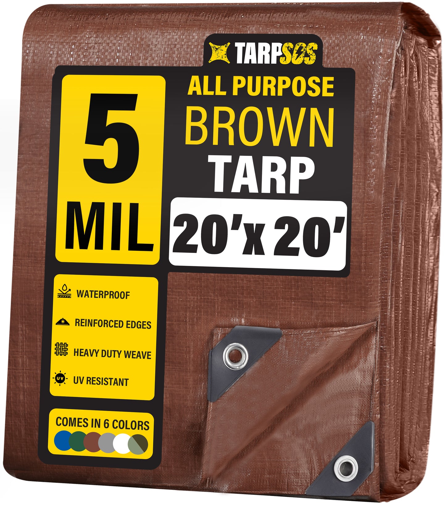 All Purpose Brown Tarps, 5 Mil