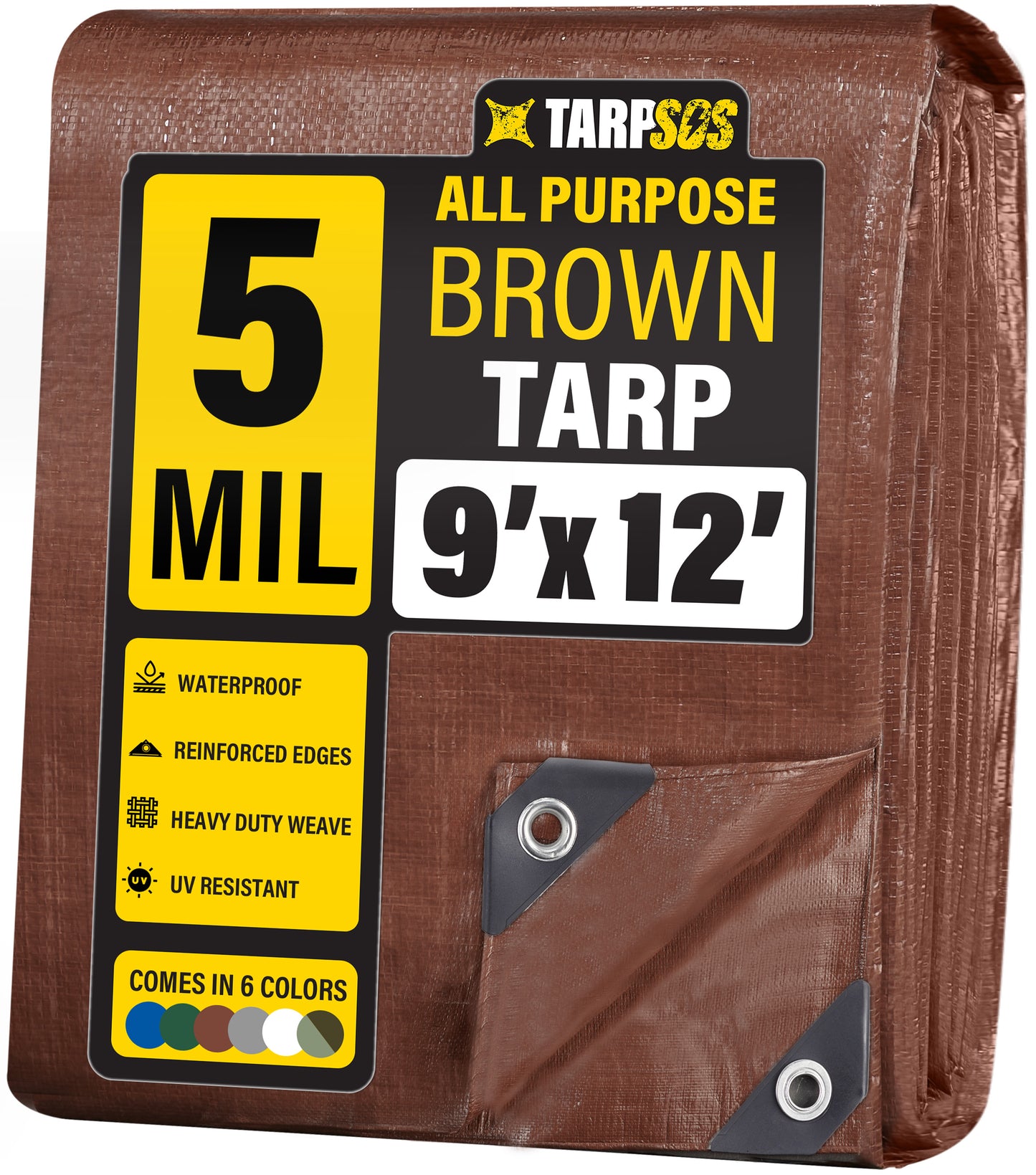 All Purpose Brown Tarps, 5 Mil