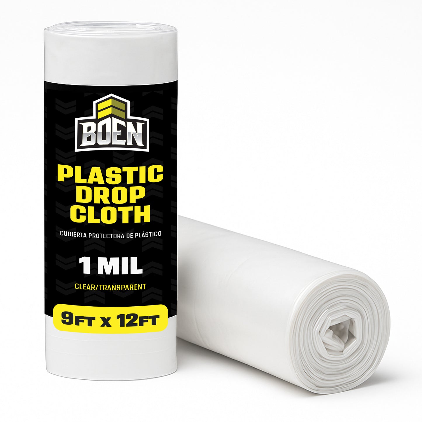 9x12 Clear Plastic Drop Cloth – 1 Mil Heavy-Duty Painters Plastic Shee – TarpSOS