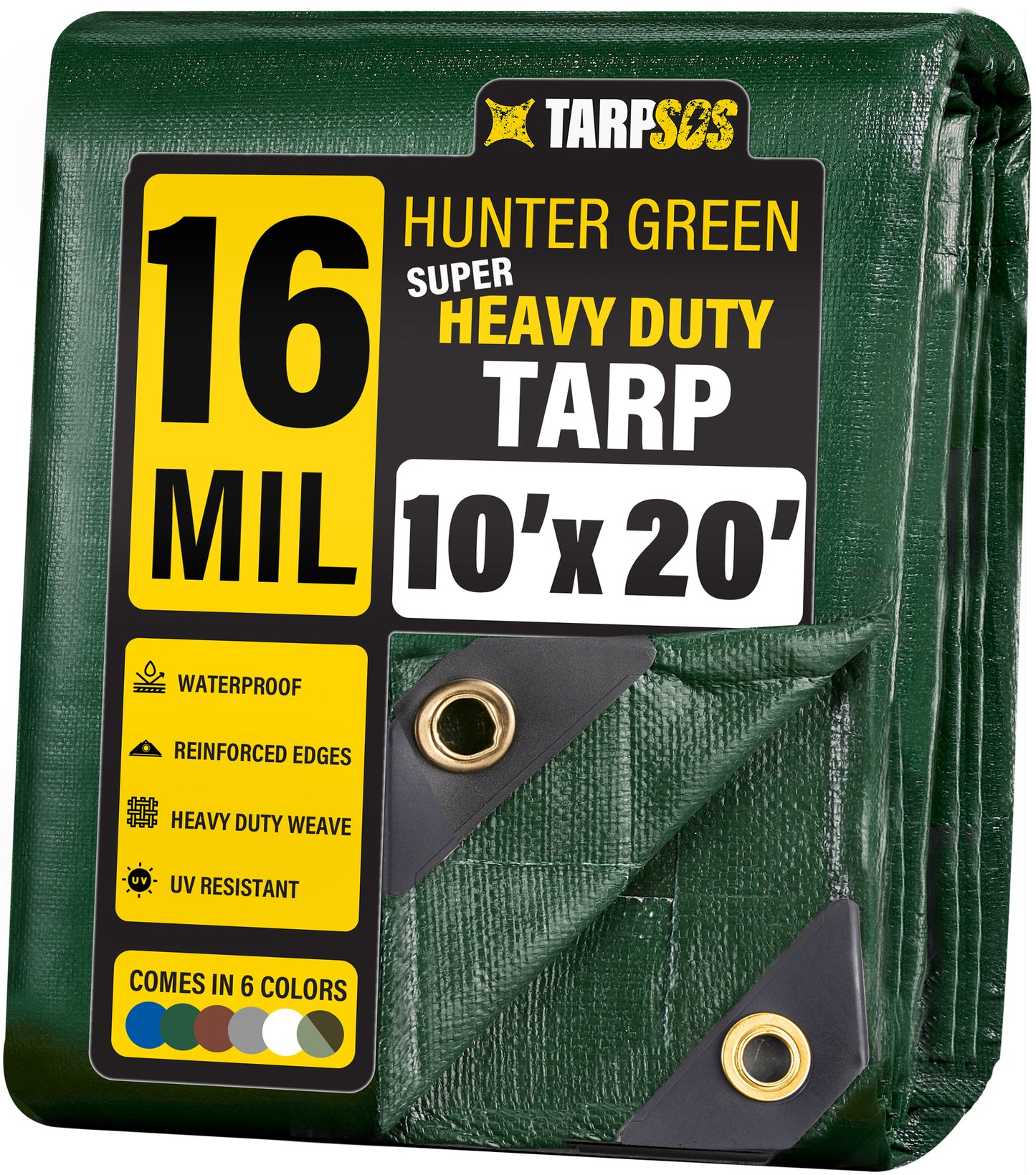 Super Heavy Duty Hunter Green Tarps, 16 Mil