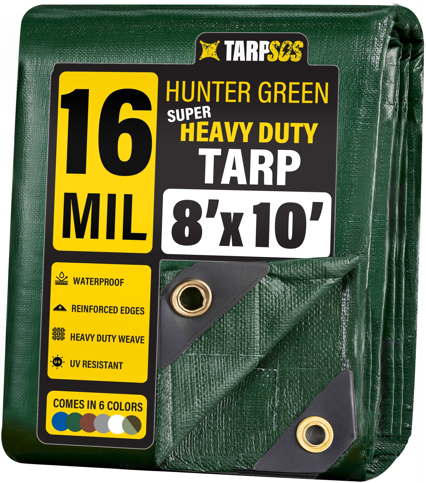 Super Heavy Duty Hunter Green Tarps, 16 Mil